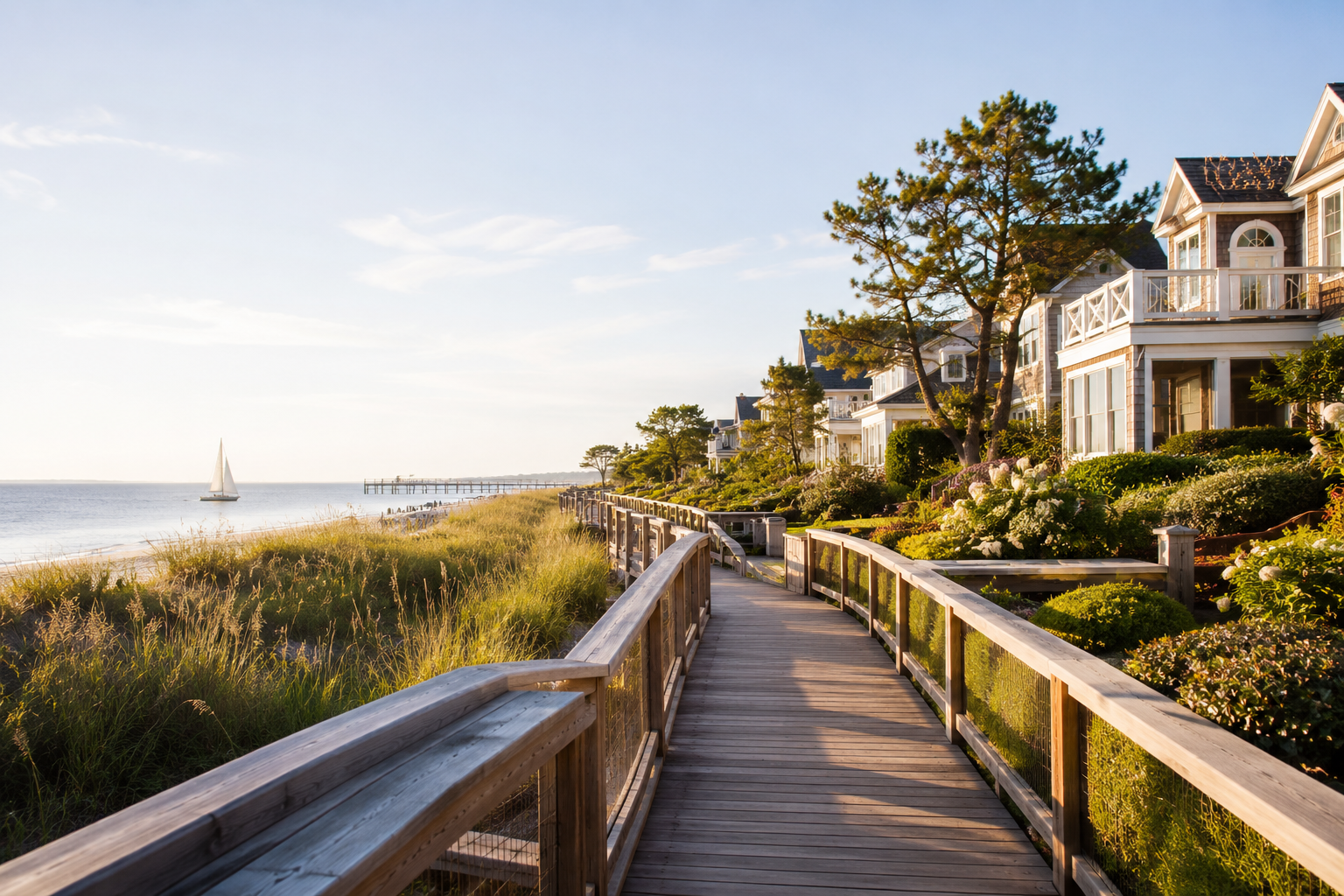 Corolla NC beach dunes and ocean